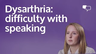 Dysarthria difficulty with speaking [upl. by Sheilah919]