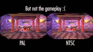 Medievil PSX  NTSC vs PAL Comparison [upl. by Atiugram]