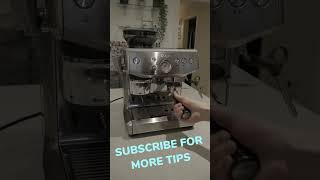 Sage Barista Express Impress  Quick Warming Tip [upl. by Nowyt]