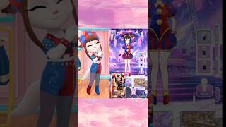 Angelas reaction✨️💖 mytalkingangela2 pomni edit cosplay fyp youtubeshorts gamingscarykill [upl. by Esta304]