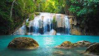 Soothing Headache Migraine Pain and Anxiety Relief  Gentle Waterfall Open Heart Music Helios 4K [upl. by Bysshe982]