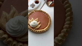 Pumpkin pie cookie🥧 recipes and supplies linked in my bio cookiedecorating asmr satisfying [upl. by Allemaj]