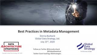 Data Architecture Strategies Webinar Best Practices in Metadata Management [upl. by Nyrahs]