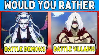 Demon Slayer vs MHA  What Choice Will You Make [upl. by Suoilenroc]