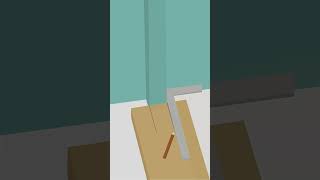 Astuce pour découper une lame de parquet autour dun poteau  Tutoriel Lecointravauxcom [upl. by Ellenid]