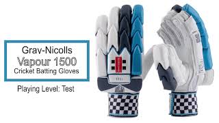 Gray Nicolls Vapour 1500 Cricket Batting Gloves [upl. by River443]