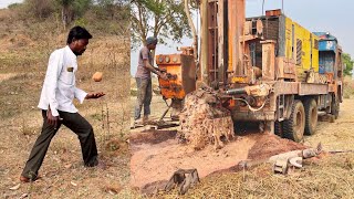 Borewell Drilling and Borewell water checking video  20 Hp Motor 100 Feet Deep boring  Borewells [upl. by Ahsir695]