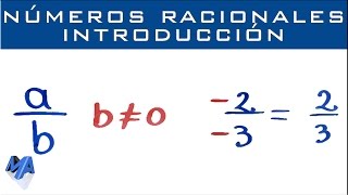 Introducción a los números racionales  fracciones positivas o negativas [upl. by Sidon773]