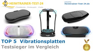 Die besten Vibrationsplatten 2024 TOP 5 🥇 HeimtrainerTestsieger im Vergleich gut und günstig [upl. by Skcirdnek]