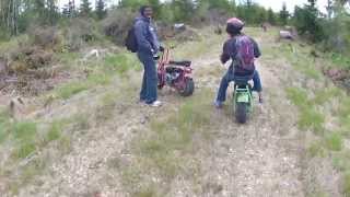 Mini bike off roading  GoPro [upl. by Minda]