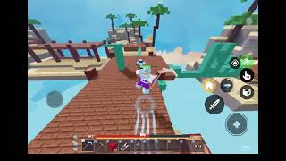 Elektra kit showcaseMobile gameplay Roblox bedwars [upl. by Ojibbob448]