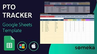 PTO Tracker Google Sheets Template  Annual Leave Tracker [upl. by Aninaig]