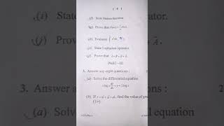 Bsc physics Hons 1st semester paper 1 questions [upl. by Castora]