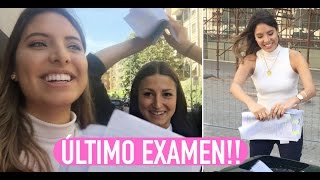 Botamos nuestro cuadernos Último examen de la universidad  ValeriaVlogs [upl. by Aleinad988]