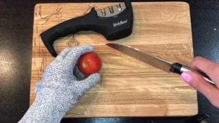 Kitchellence Knife Sharpener  3Stage Knife Sharpening Tool [upl. by Eidnarb47]