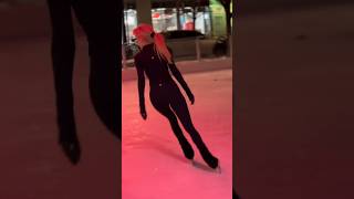 ice skating dance 🖤👀 ice skating dance viral trending video shorts canada germany india [upl. by Glen493]