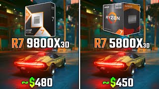 RYZEN 7 9800X3D vs RYZEN 7 5800X3D  Test in 6 Games [upl. by Limhaj]