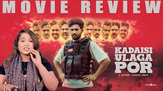 Kadaisi Ulaga Por Movie Review by VJ Sowmiya  Hiphop Tamizha  Anagha  Natarajan Subramaniam [upl. by Nam]