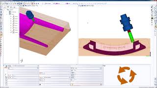 woodWOP 72  5axis chair backrest part2 [upl. by Eyahc]