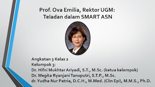 Prof Ova Emilia Rektor UGM Teladan dalam SMART ASN [upl. by Ralf]