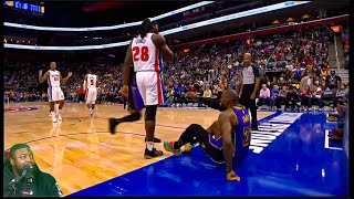 BAD HISTORY Isaiah Stewart STARES DOWN Lebron After A HUGE Block That Was Initially Called A FOUL [upl. by Andy277]