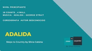 ADALIDA LINE DANCE COUNTRY  STEPS TO COUNTRY by SILVIA CALSINA [upl. by Daisi]