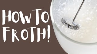 How To Use A Milk Frother To Get The Most Foam [upl. by Landbert981]