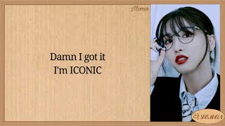 TWICE ICON Easy Lyrics [upl. by Oicelem]