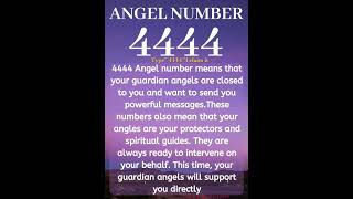 Angel number 4444🦋🌸☘️ divine numerology youtubevideo [upl. by Hannej]