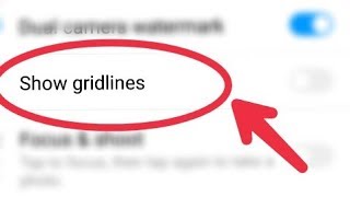 Show gridlines  Camera System Settings In Redmi Note 5 Pro [upl. by Leasa]