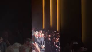 Brad Pitt amp George Clooney Hug During ‘Wolfs’ Standing Ovation at Venice [upl. by Nho]