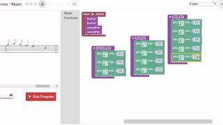Blockly Games  Music  Level 4 [upl. by Ahrens788]