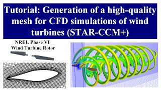 Tutorial Generation of a highquality mesh for CFD simulations of wind turbines STARCCM [upl. by Mcarthur]