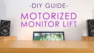 Build a MOTORIZED monitor lift on a budget [upl. by Zenda]