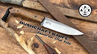 Making a Bushcraft Knife From an Old File [upl. by Dorothy]