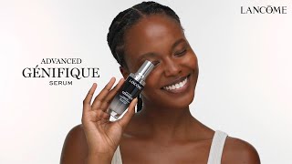 HOW TO APPLY ADVANCED GÉNIFIQUE FACE SERUM  LANCÔME [upl. by Sturrock852]