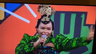 AFCON 2024 opening ceremony Yemi Alade performing live [upl. by Odlabso]