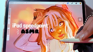 iPad speedpaint ASMR 💞🎃 [upl. by Dorcus912]