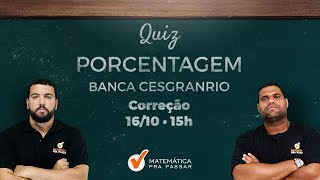 DICA DE PORCENTAGEM PARA GABARITAR A PROVA DE MATEMÁTICA DA LIQUIGÁS  BANCA CESGRANRIO [upl. by Weisburgh462]