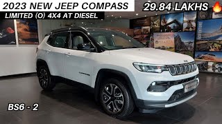 2023 New Jeep Compass Limited O 4X4 AT Diesel ₹ 2984 Lakhs Most Detailed Review  Moter Jet [upl. by Anerda]