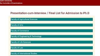 AMU PhD result out l AMU Phd Admission online 2024 l Phd Admission online counselling l Phd [upl. by Uzial432]