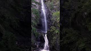 I swam in a roaring waterfall in the Scottish Highlands wildswimming scotland waterfall [upl. by Ahsaetal]