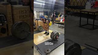 755 DL deadlift pull lildurk explore motivation legs gymworkout lifestyle powerlifting gym [upl. by Yelda]