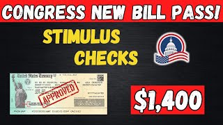 quotBREAKING 1400 STIMULUS CHECKS APPROVED All SSI SSDI amp VA Recipients Includedquot [upl. by Eedyah]