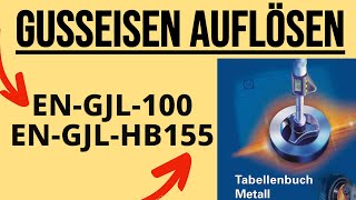 GUSSEISEN WERKSTOFFE AUFLÖSEN   Tabellenbuch Tricks [upl. by Neu]