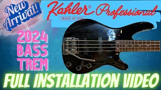 New 2024 Kahler Bass Trem Full Installation [upl. by Tychonn]