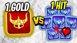 1 Gold VS 7 1HIT Diamonds AT ONCE WHO WINS [upl. by Areyk]