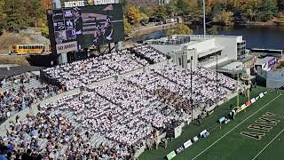 West Point Band Hellcats ECU Halftime Show Fall Foliage View From Michie Stadium [upl. by Lidaa787]