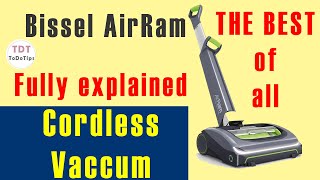 Review of BISSELL 1984B AirRam 22V LiIon Cordless Stick Vacuum cleaner [upl. by Manny]