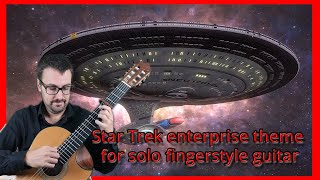 Fingerstyle guitar cover  Star trek Enterprise theme Where my heart will take me [upl. by Yereffej]